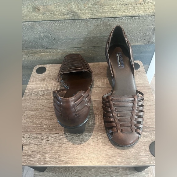 Dockers Women’s “Dkanak” Brown Leather‎ Wedge Heels Size 9M - Picture 10 of 11